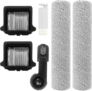 Replacement Brush Roller and Vacuum Filter For Tineco Floor ONE S7 Flashdry Smart Cordless Wet Dry Vacuum Cleaner(2 Roller Brush+2 Hepa Filter+1 Handle) Replacement Brush Roller and Vacuum Filter For Tineco Floor ONE S7 Flashdry Smart Cordless Wet Dry Vacuum Cleaner(2 Roller Brush+2 Hepa Filter+1 Handle)