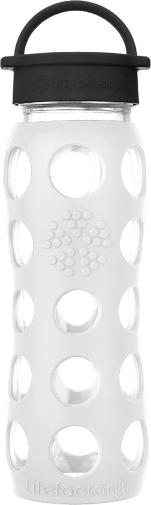 Lifefactory 22oz Glass Water Bottle with Classic Chug Cap, Optic White Lifefactory 22oz Glass Water Bottle with Classic Chug Cap, Optic White