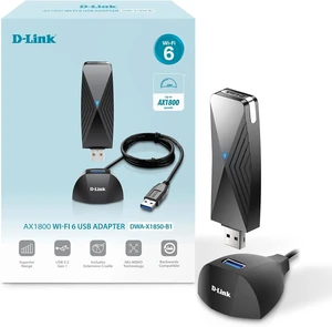 D-Link AX1800 USB WiFi 6 Adapter, Wireless Upgrade for Desktop, Laptop, PC D-Link AX1800 USB WiFi 6 Adapter, Wireless Upgrade for Desktop, Laptop, PC