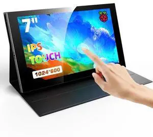 7 In Portable Touch Screen Monitor HDMI USB-C for Raspberry Pi/PC/Switch Gaming 7 In Portable Touch Screen Monitor HDMI USB-C for Raspberry Pi/PC/Switch Gaming