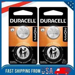 Duracell 2032 CR2032 DL2032 CR Lithium Button Cell Battery 4 Pack Exp. Jan 2034 Duracell 2032 CR2032 DL2032 CR Lithium Button Cell Battery 4 Pack Exp. Jan 2034