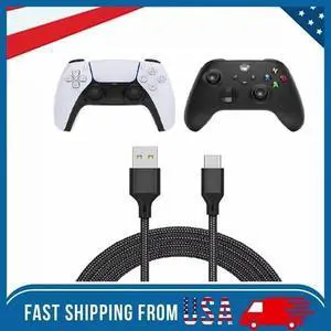 Charging Cable for Xbox Series PS5/PS5 Pro Controller 10 FT Replacement Black Charging Cable for Xbox Series PS5/PS5 Pro Controller 10 FT Replacement Black