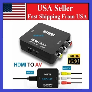 HDMI To RCA AV Adapter Converter Cable CVBS 3RCA 1080P Composite Video Audio HDMI To RCA AV Adapter Converter Cable CVBS 3RCA 1080P Composite Video Audio