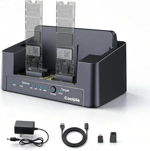 5 in 1 Duplicator M.2 NVMe & SATA SSD Hard Drive Docking Station Offline Cloning 5 in 1 Duplicator M.2 NVMe & SATA SSD Hard Drive Docking Station Offline Cloning