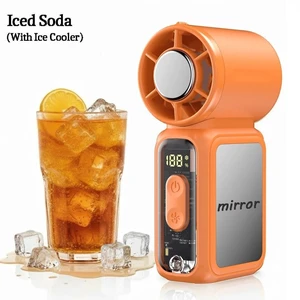 Mini Portable Handheld Turbo Fan USB Rechargeable Cooling Fan Up to 15 Hours Orange Mini Portable Handheld Turbo Fan USB Rechargeable Cooling Fan Up to 15 Hours Orange