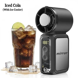 15 Hours Mini Portable Handheld Turbo USB Rechargeable Cooling Fan 5-Speed BK 15 Hours Mini Portable Handheld Turbo USB Rechargeable Cooling Fan 5-Speed BK