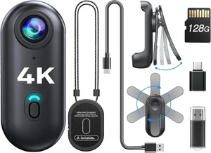 HD 4K Portable Police wearable Cam Mini Body Camera w/ Audio Record 128G HD 4K Portable Police wearable Cam Mini Body Camera w/ Audio Record 128G