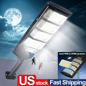 Commercial 1000000LM LED Outdoor Dusk to Dawn Solar Street Light Road Area Lamp Commercial 1000000LM LED Outdoor Dusk to Dawn Solar Street Light Road Area Lamp