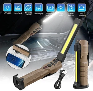 LED COB Work Light Mechanic Flashlight Lamp Magnetic Base Bright Rechargeable LED COB Work Light Mechanic Flashlight Lamp Magnetic Base Bright Rechargeable