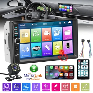 2 Din 7''Car Radio Stereo MP5 MirroLink Touch Screen+Rear Camera For Ios&Android 2 Din 7''Car Radio Stereo MP5 MirroLink Touch Screen+Rear Camera For Ios&Android