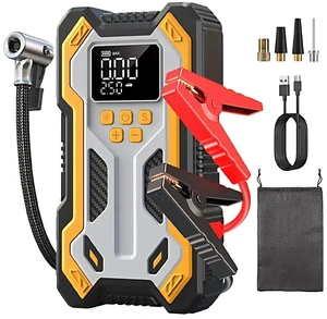 99800mAh Car Jump Starter Booster Jumper Power Bank Tire Inflator Air Compressor 99800mAh Car Jump Starter Booster Jumper Power Bank Tire Inflator Air Compressor