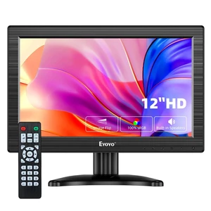Eyoyo 12'' Portable Monitor HD 1366x768 Display Screen AV VGA BNC HDMI for CCTV Eyoyo 12'' Portable Monitor HD 1366x768 Display Screen AV VGA BNC HDMI for CCTV