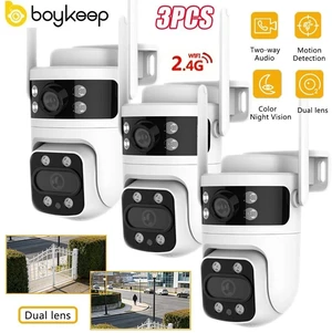 boykeep Outdoor Camera 6MP Dual Lens 2.4G Wireless WIFI Smart Home IR Cam 3PCS boykeep Outdoor Camera 6MP Dual Lens 2.4G Wireless WIFI Smart Home IR Cam 3PCS