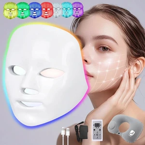 7 Colors Photon Facial LED Mask Red Light Therapy Anti Aging Face Beauty Mask 7 Colors Photon Facial LED Mask Red Light Therapy Anti Aging Face Beauty Mask