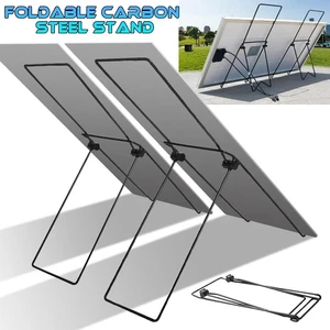 Pair Solar Panel Fixed Bracket Mount Portable Carbon Steel Bracket Foldable Pair Solar Panel Fixed Bracket Mount Portable Carbon Steel Bracket Foldable