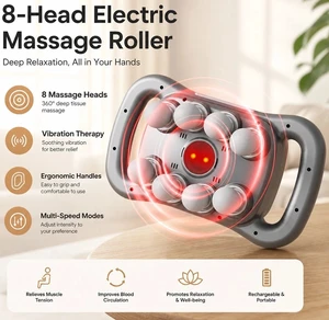 8 Head Massage Gun Set Deep Tissue Percussion Massager with 30 Levels & 3 Modes 8 Head Massage Gun Set Deep Tissue Percussion Massager with 30 Levels & 3 Modes