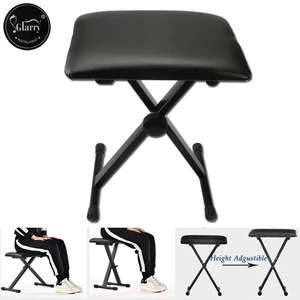 Adjustable Piano Keyboard Bench Comfortable Padded Seat Folding Stool Chair Adjustable Piano Keyboard Bench Comfortable Padded Seat Folding Stool Chair