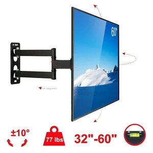 Home Full Motion Video TV Wall Mount Bracket 32 36 37 42 43 46 50 55 60" LCD LED