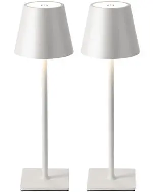 2 Pack Cordless White Table Lamps, Rechargeable Portable LED Desk Lamps | 5000mAh Battery Operated 3 Color Stepless Dimming Up for Restaurant, Bedroom, Outdoor Party, Camping, Coffee Shop, Nightlight 2 Pack Cordless White Table Lamps, Rechargeable Portable LED Desk Lamps | 5000mAh Battery Operated 3 Color Stepless Dimming Up for Restaurant, Bedroom, Outdoor Party, Camping, Coffee Shop, Nightlight