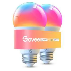 LED Smart Light Bulbs, 1000LM RGBWW A19 75W E26 Base 2 Pack | Color Changing Light Bulb, Work with Matter Alexa and Google Assistant, Smart Bulbs for Bedroom, Living Room LED Smart Light Bulbs, 1000LM RGBWW A19 75W E26 Base 2 Pack | Color Changing Light Bulb, Work with Matter Alexa and Google Assistant, Smart Bulbs for Bedroom, Living Room