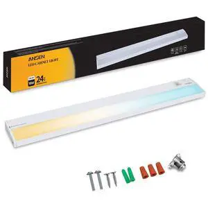 Hardwired Under Cabinet Lighting, 24in 18W LED Light for Kitchen/Closet, 1237lm, CRI>92, R9>90, 5 Color Temperature, Dimmable, 2700K-5000K(Warm White, Cool White, Daylight) Hardwired Under Cabinet Lighting, 24in 18W LED Light for Kitchen/Closet, 1237lm, CRI>92, R9>90, 5 Color Temperature, Dimmable, 2700K-5000K(Warm White, Cool White, Daylight)