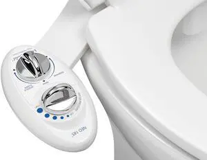NEO 185 - Bidet Attachment for Toilet Seat, White | Non-Electric, Dual Nozzle, Self-Cleaning, Adjustable Water Pressure, Rear & Feminine Wash NEO 185 - Bidet Attachment for Toilet Seat, White | Non-Electric, Dual Nozzle, Self-Cleaning, Adjustable Water Pressure, Rear & Feminine Wash