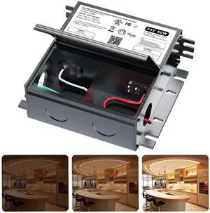 24V Dimmable LED Driver, 60W Triac ELV/MLV LED Transformer Compatible with Lutron&Leviton Switches, Dimmable Power Supply 60W 24V for Light Smooth Flicker Free Dimming 24V Dimmable LED Driver, 60W Triac ELV/MLV LED Transformer Compatible with Lutron&Leviton Switches, Dimmable Power Supply 60W 24V for Light Smooth Flicker Free Dimming