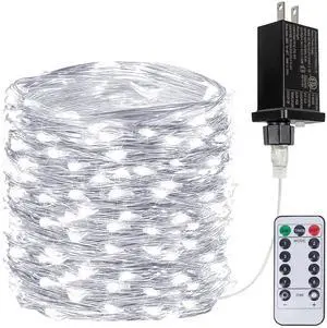 66FT 200 LED Fairy Lights with Remote, Plug in Twinkle Light Outdoor Indoor | 8 Modes, Timer, Dimmable, Memory Function, Waterproof Cool White String Lights for Bedroom Garden Party Christmas Decor 66FT 200 LED Fairy Lights with Remote, Plug in Twinkle Light Outdoor Indoor | 8 Modes, Timer, Dimmable, Memory Function, Waterproof Cool White String Lights for Bedroom Garden Party Christmas Decor