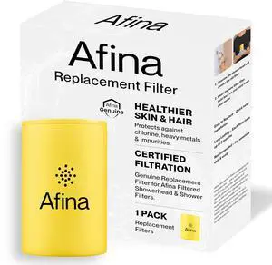 Replacement Filter for Filtered Shower Head, Hard Water - 1 Pack | KDF-55 & calcium sulfite shower filter reduces chlorine for softer skin & healthier hair. Replace every 2 months, Easy swap Replacement Filter for Filtered Shower Head, Hard Water - 1 Pack | KDF-55 & calcium sulfite shower filter reduces chlorine for softer skin & healthier hair. Replace every 2 months, Easy swap