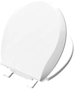 Toilet Seat Round Soft Close16.5'', Toilet Lid Slow Close Quiet No Slam, Easy Installation & ReleaseSafe PP Material Easy Clean, Comfortable Ergonomic Design, 2 Years Support, White Plastic Toilet Seat Round Soft Close16.5'', Toilet Lid Slow Close Quiet No Slam, Easy Installation & ReleaseSafe PP Material Easy Clean, Comfortable Ergonomic Design, 2 Years Support, White Plastic