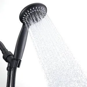 Handheld Shower Head High Pressure 5-Settings with Hose, Matte Black | Powerful Water Spray, Against Low Pressure Water Flow, 59 Inch Stainless Hose, Adjustable Mount Handheld Shower Head High Pressure 5-Settings with Hose, Matte Black | Powerful Water Spray, Against Low Pressure Water Flow, 59 Inch Stainless Hose, Adjustable Mount