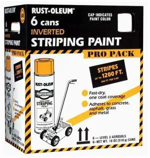 Professional Inverted Striping White Spray Paint | Parking Lot Striping, Athletic Field Marking, High Visibility Lines, Upside Down Spray System, Durable Coverage, 18 oz Professional Inverted Striping White Spray Paint | Parking Lot Striping, Athletic Field Marking, High Visibility Lines, Upside Down Spray System, Durable Coverage, 18 oz