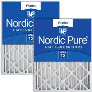 16x20x4 (15_1/2 x 19_1/2 x 3_5/8) Pleated MERV 12 Air Filters 2 Pack | Actual Size: 15 1/2 x 19 1/2 x 3 5/8 Made in USA, Advanced HVAC Filtration, Mid-Sized Airborne Particles, Pet Dander & Smoke 16x20x4 (15_1/2 x 19_1/2 x 3_5/8) Pleated MERV 12 Air Filters 2 Pack | Actual Size: 15 1/2 x 19 1/2 x 3 5/8 Made in USA, Advanced HVAC Filtration, Mid-Sized Airborne Particles, Pet Dander & Smoke