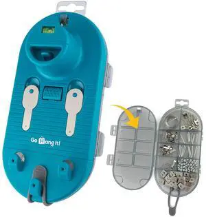 Original ® Pro All-in-One Picture Hanging Kit, Level & Hardware | Zero Measuring Required, 85-Piece Hardware Kit, Works with Sawtooth Wire & D-Ring Hangers, Removable Level, Non-Slip Feet Original ® Pro All-in-One Picture Hanging Kit, Level & Hardware | Zero Measuring Required, 85-Piece Hardware Kit, Works with Sawtooth Wire & D-Ring Hangers, Removable Level, Non-Slip Feet
