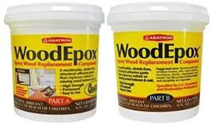 WoodEpox Kit - 2 Pint - 2-Part Structural Epoxy Adhesive Filler - Wood Filler Putty | Repair Damaged Wood, Easy to Use, Wood Filler Putty WoodEpox Kit - 2 Pint - 2-Part Structural Epoxy Adhesive Filler - Wood Filler Putty | Repair Damaged Wood, Easy to Use, Wood Filler Putty