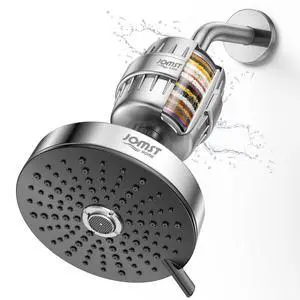 Filtered Shower Head COMBO for Healthier Skin & Hair | 3 Mode High Pressure Shower Heads with 25-Stage Filtration | Removes 99.947% Chlorine & Heavy Metals | Shower Head with Filters - Chrome Filtered Shower Head COMBO for Healthier Skin & Hair | 3 Mode High Pressure Shower Heads with 25-Stage Filtration | Removes 99.947% Chlorine & Heavy Metals | Shower Head with Filters - Chrome
