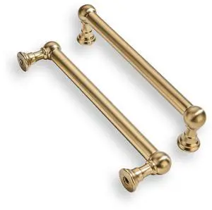 10 Pack 5 Inch Hole Center Brushed Brass Cabinet Pulls Heavy Duty Solid Warm Brass Cabinet Handles cabinets Dressers Kitchens Handles Bathroom cabinets 10 Pack 5 Inch Hole Center Brushed Brass Cabinet Pulls Heavy Duty Solid Warm Brass Cabinet Handles cabinets Dressers Kitchens Handles Bathroom cabinets