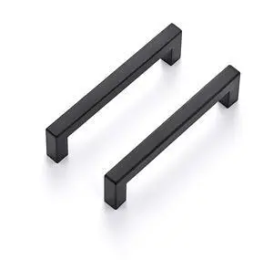 Matte Black Square Cabinet Handles Drawer Pulls,5 Inch,30 Pack | Screws Included, Stainless Steel, Square Bar Grip, Easy Install, Kitchen Cabinet Hardware, For Cupboards, Drawers, Dressers Matte Black Square Cabinet Handles Drawer Pulls,5 Inch,30 Pack | Screws Included, Stainless Steel, Square Bar Grip, Easy Install, Kitchen Cabinet Hardware, For Cupboards, Drawers, Dressers