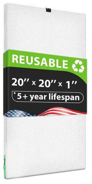 20x20x1 Air filter, Washable and Reusable Air Filter 20x20x1 for AC HVAC Furnace, MERV 8 Air Filters Machine Washable & Dryer Friendly, AC Furnace Air Filter 20x20x1 Air filter, Washable and Reusable Air Filter 20x20x1 for AC HVAC Furnace, MERV 8 Air Filters Machine Washable & Dryer Friendly, AC Furnace Air Filter