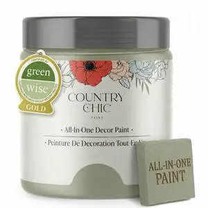 Country Chic All-in-One Chalk Paint for Furniture, Cabinets, Home Decor, Eco-Friendly, Matte Finish, Built-In Primer & Top Coat for Wood, Metal - Sage Advice (Sage Green) - Pint 16 oz (475 ml) Country Chic All-in-One Chalk Paint for Furniture, Cabinets, Home Decor, Eco-Friendly, Matte Finish, Built-In Primer & Top Coat for Wood, Metal - Sage Advice (Sage Green) - Pint 16 oz (475 ml)