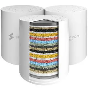 High Output Shower Filter Cartridge- Suitable for People with Sensitive and Dry Skin and Scalp, Filters Chlorine and Impurities | 1-min install (Standard, 3 pc) High Output Shower Filter Cartridge- Suitable for People with Sensitive and Dry Skin and Scalp, Filters Chlorine and Impurities | 1-min install (Standard, 3 pc)