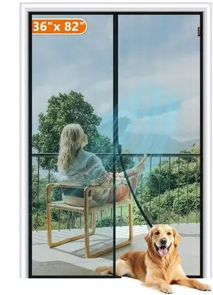 Magnetic Screen Door Fits Door Size 36"x82", Hand-Free Mesh Gray | 38"x83"Heavy Duty Door Screen Magnetic Closure & Windproof Fastener, Pet Friendly Dutch Screen Door Magnets Magnetic Screen Door Fits Door Size 36"x82", Hand-Free Mesh Gray | 38"x83"Heavy Duty Door Screen Magnetic Closure & Windproof Fastener, Pet Friendly Dutch Screen Door Magnets