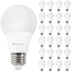 24 Pack A19 LED Light Bulb Daylight 5000K LED Bulbs, 60 Watt Equivalent, Efficient 8.5 Watt, 800 Lumens, E26 Medium Base, Non-Dimmable, ETL/UL Listed 24 Pack A19 LED Light Bulb Daylight 5000K LED Bulbs, 60 Watt Equivalent, Efficient 8.5 Watt, 800 Lumens, E26 Medium Base, Non-Dimmable, ETL/UL Listed