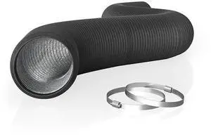Flexible 150mm Aluminum Ducting, Heavy-Duty Four-Layer | Heavy-Duty Four-Layer Protection, 25-Feet Long for Heating Cooling Ventilation and Exhaust Flexible 150mm Aluminum Ducting, Heavy-Duty Four-Layer | Heavy-Duty Four-Layer Protection, 25-Feet Long for Heating Cooling Ventilation and Exhaust
