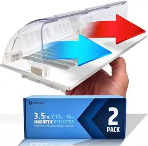 Powerful Magnetic Vent Air & Heat Deflector (2 Pack - New Version) for Ceiling, Floor and Wall - Will Never Fall Off - Adjustable from 9.2 to 16 - Super Strong Neodymium Magnets Upgraded Design Powerful Magnetic Vent Air & Heat Deflector (2 Pack - New Version) for Ceiling, Floor and Wall - Will Never Fall Off - Adjustable from 9.2 to 16 - Super Strong Neodymium Magnets Upgraded Design