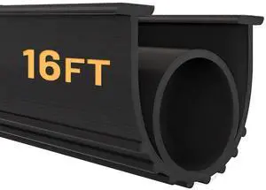 Garage Door Seals Bottom Rubber Weather Stripping Kit Seal Strip Replacement, Weatherproof Threshold Buffering Sealing Rubber 5/16 Inch T Ends (16 FT, Black, U+O) Garage Door Seals Bottom Rubber Weather Stripping Kit Seal Strip Replacement, Weatherproof Threshold Buffering Sealing Rubber 5/16 Inch T Ends (16 FT, Black, U+O)