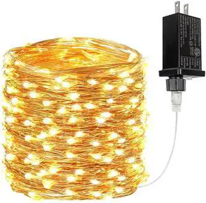 66FT 200 LED Fairy Lights Plug in, 8 Modes Twinkle Lights Warm White 66FT 200 LED Fairy Lights Plug in, 8 Modes Twinkle Lights Warm White