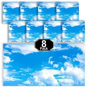 Light Covers for Ceiling Lights Classroom, Fluorescent Light Cover | Office Light Covers Magnetic Light Covers Teacher Classroom Must Haves 4x2 Feet, Home Room School Decor 8Pcs(Cloud Blue Sky) Light Covers for Ceiling Lights Classroom, Fluorescent Light Cover | Office Light Covers Magnetic Light Covers Teacher Classroom Must Haves 4x2 Feet, Home Room School Decor 8Pcs(Cloud Blue Sky)