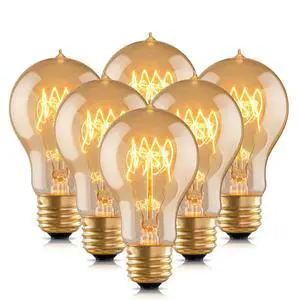Warm Incandescent Light Bulbs 60 Watt,A19/A60 Vintage Style Edison Bulbs E26,Soft Yellow Light Bulbs,Amber Bulbs,Retro Light Bulb Old Fashioned,Halogen Dimmable Edison Bulb Squirrel Cage Warm Incandescent Light Bulbs 60 Watt,A19/A60 Vintage Style Edison Bulbs E26,Soft Yellow Light Bulbs,Amber Bulbs,Retro Light Bulb Old Fashioned,Halogen Dimmable Edison Bulb Squirrel Cage