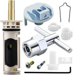 Shower Cartridge Kit Compatible with Moen 1222 Replacement Cartridge | Complete Kit, Brass Core, Fix Leaks, Drips, Temperature Issue, Stiff Handle, Easy Fix for Posi Temp Shower and Tub Faucets Shower Cartridge Kit Compatible with Moen 1222 Replacement Cartridge | Complete Kit, Brass Core, Fix Leaks, Drips, Temperature Issue, Stiff Handle, Easy Fix for Posi Temp Shower and Tub Faucets